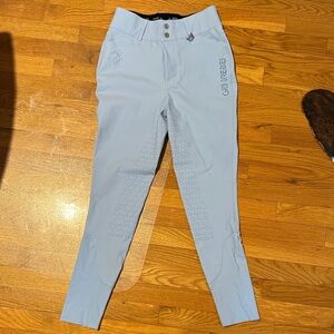 Light Blue Silicone Full Seat Breeches M